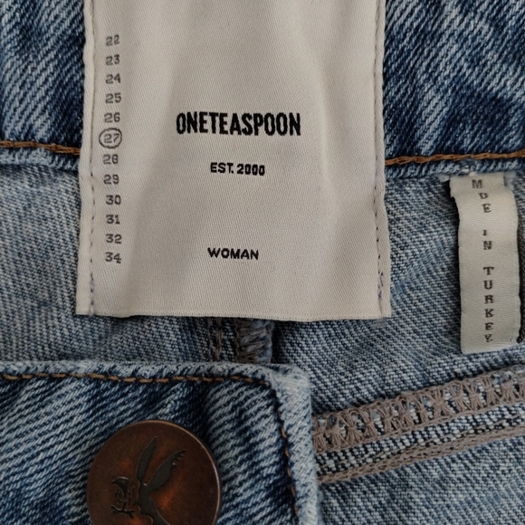 One Teaspoon Streetwalkers High Waist 80S Fit Denim Jeans Size 27 - Picture 5 of 13